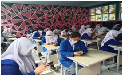 35 Siswa Zoom Meeting Bersama OJK dan Bank Bengkulu